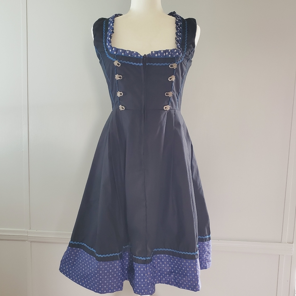 1800 Century Vibes A Lined Corset Flared Dress - Picture 4 of 8